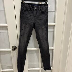 Tractr Black Studded Skinny Jeans